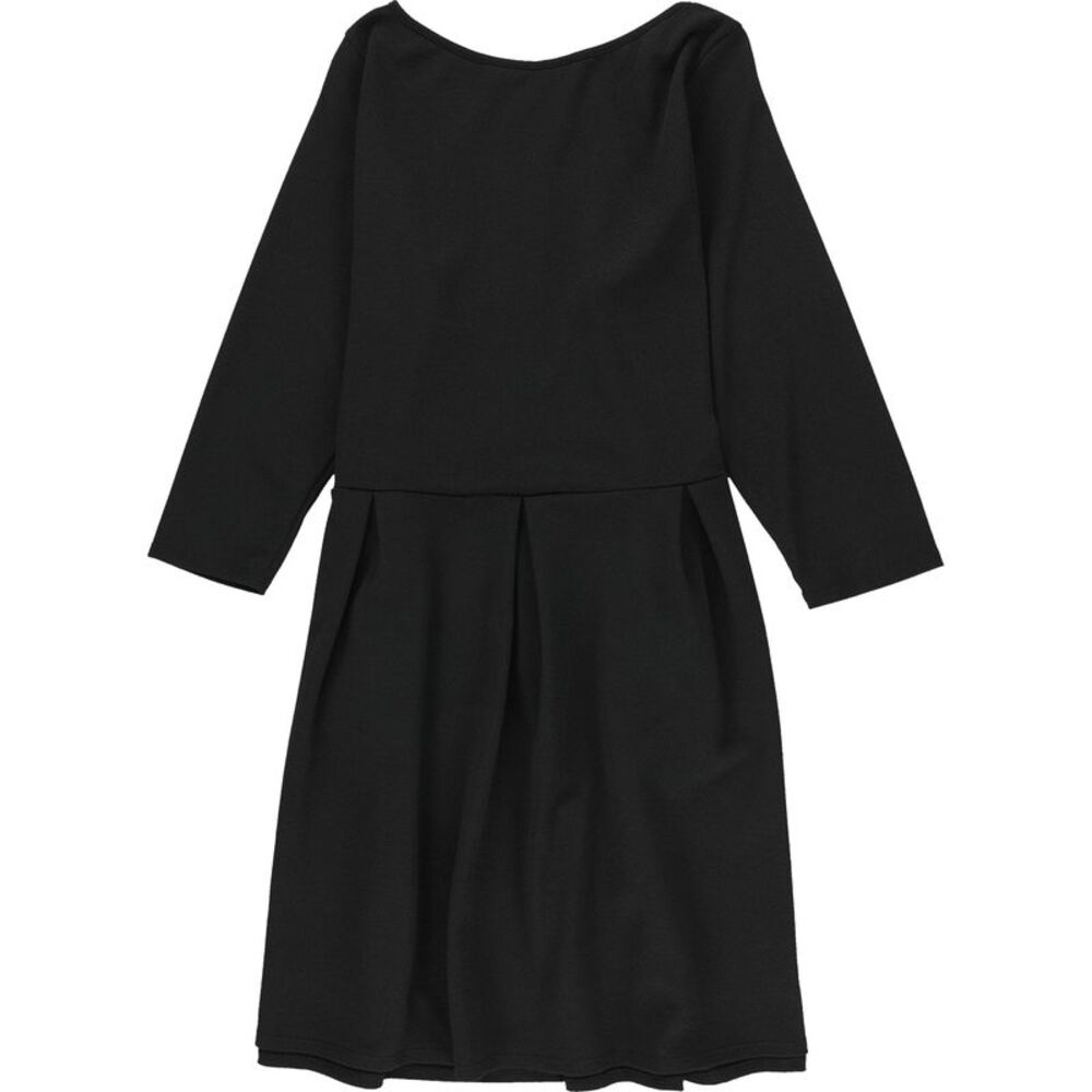 24seven Womens Textured Pocket Fit & Flare Dress, Black, Plus Size, 2X, DM